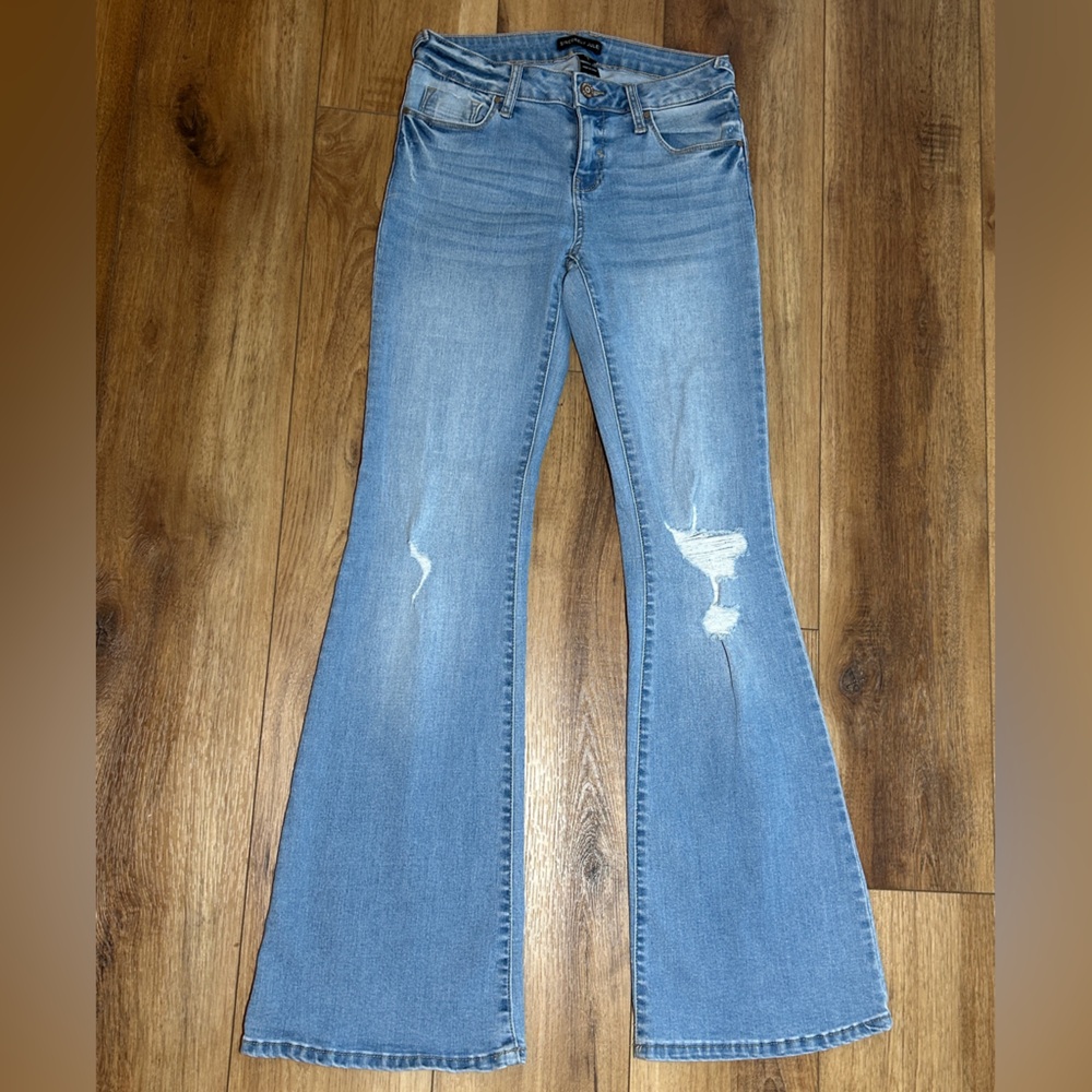 Sincerely Jules Light Blue Women's Flare Jeans